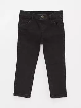 Базовые джинсовые брюки для маленьких мальчиков с эластичной резинкой на талии LCW ECO, черное родео