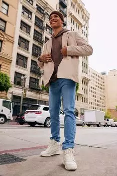 Базовые джинсы узкого кроя Forever 21, деним