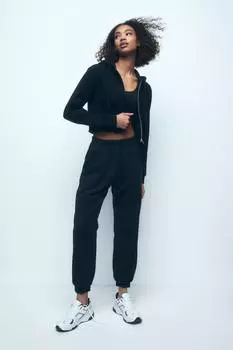 Базовые джоггеры с эластичной окантовкой Pull&Bear, черный