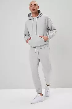 Базовые джоггеры с кулиской и принтом Forever 21, серый