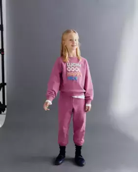 Базовые флисовые брюки для девочек Kids El Corte Ingls, цвет Ciruela