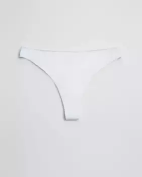 Базовые хлопковые стринги телесного цвета Ysabel Mora, белый
