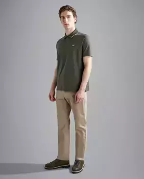 Базовые китайские мужские брюки Paul & Shark, бежевый