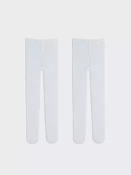 Базовые колготки для девочек, 2 шт. LCW baby, экрю