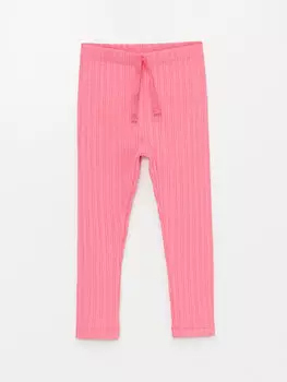 Базовые колготки для девочек с эластичной резинкой на талии LCW baby, средний розовый