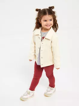 Базовые колготки для девочек с эластичной резинкой на талии LCW baby, темно-красный