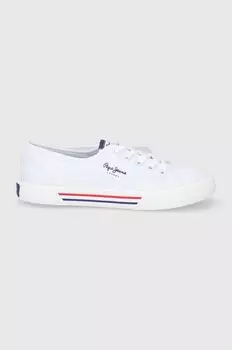 Базовые кроссовки Brady Pepe Jeans, белый