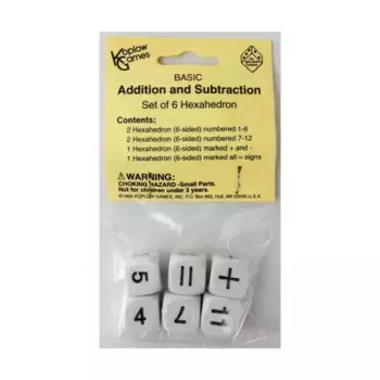 Базовые кубики сложения и вычитания (6), Dice - Symbols, Functional & Unique Dice