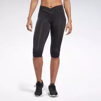 Базовые леггинсы-капри для тренировок Reebok, черный