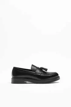 Базовые лоферы с кисточками ZARA, черный