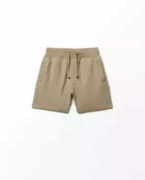 Базовые махровые шорты-бермуды Sfera, цвет Kaki