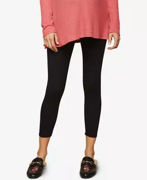 Базовые многослойные укороченные леггинсы для беременных Motherhood Maternity, черный