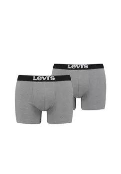 Базовые мужские боксеры, набор из 2 шт Levi's, серый