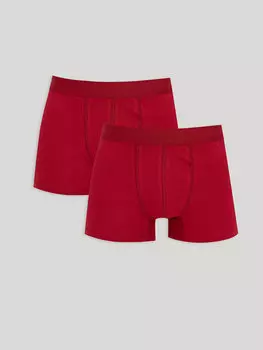 Базовые мужские боксеры Slim Fit, 2 пары Gne, бургундия