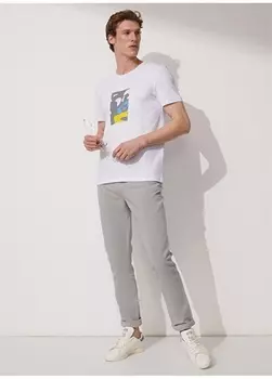 Базовые мужские брюки песочного цвета с нормальной талией и нормальными штанинами People By Fabrika