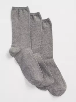 Базовые носки, 3 пары. Gap, серый