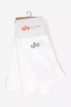 Базовые носки Alpha Industries, белый