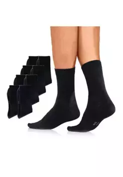 Базовые носки H.I.S (упаковка, 8 пар), с высоким содержанием хлопка, черный