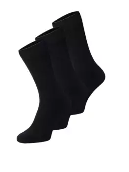 Базовые носки Jack & Jones "3-PACK COTTON SOCK FIPO NOOS" (упаковка, 3 пары, 3 шт. в упаковке), черный