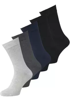 Базовые носки Jack & Jones "JACBASIC BAMBOO SOCK 5 PACK NOOS" (упаковка, 5 пар), цвет Multi Black