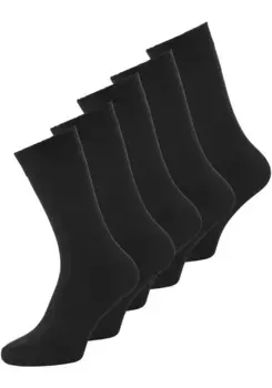 Базовые носки Jack & Jones "JACBASIC BAMBOO SOCK 5 PACK NOOS" (упаковка, 5 пар), черный