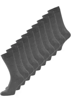Базовые носки Jack & Jones "JACJENS SOCK 10 PACK NOOS" (упаковка, 10 пар), цвет Dk Grey Melange