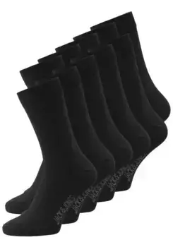 Базовые носки Jack & Jones "JACJENS SOCK 10 PACK NOOS" (упаковка, 10 пар), черный