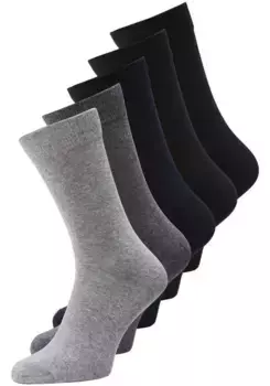 Базовые носки Jack & Jones "JACJENS SOCK 5 PACK NOOS" (упаковка, 5 пар), серый