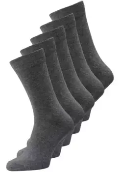 Базовые носки Jack & Jones "JACJENS SOCK 5 PACK NOOS" (упаковка, 5 пар), цвет Dk Grey Melange
