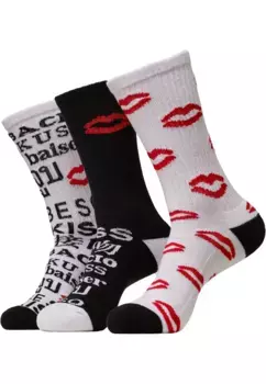 Базовые носки MisterTee "MisterTee Unisex Kiss Socks, 3 шт." (1 пара), белый
