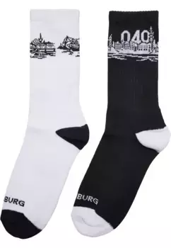 Базовые носки MisterTee "MisterTee Unisex Major City 040 Socks 2-Pack" (1 пара), белый