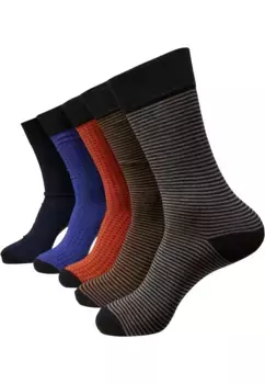 Базовые носки URBAN CLASSICS " Urban Classics Unisex Stripes and Dots Socks 5-Pack" (1 пара), цвет Multicolor