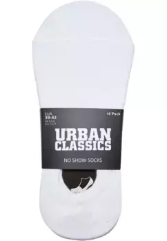 Базовые носки URBAN CLASSICS " Urban Classics Unisex No Show Socks 10-Pack" (1 пара), белый