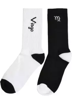 Базовые носки URBAN CLASSICS " Urban Classics Unisex Zodiac Socks 2-Pack" (1 пара), черно-белый
