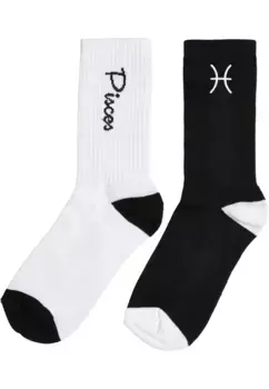 Базовые носки URBAN CLASSICS " Urban Classics Unisex Zodiac Socks 2-Pack" (1 пара), цвет Black/White Pisces