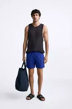 Базовые обычные плавки ZARA, голубой