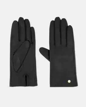 Базовые перчатки из гладкой кожи Latouche, черный