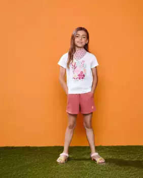 Базовые плюшевые шорты для девочек Kids El Corte Ingls, терракотовый