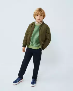 Базовые резиновые штаны для мальчиков Kids El Corte Ingls, темно-синий