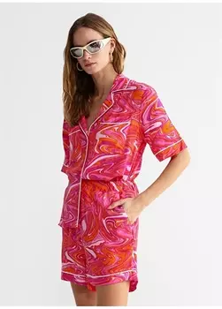 Базовые розовые с нормальной талией — разноцветные женские шорты Fabrika