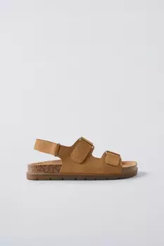 Базовые сандалии ZARA, коричневый