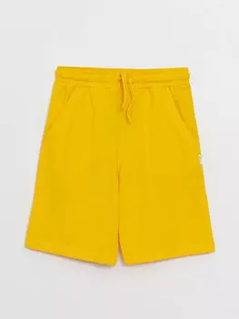 Базовые шорты для мальчиков с эластичной резинкой на талии LCW Kids, средний желтый