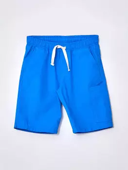 Базовые шорты из габардина для мальчиков с эластичной резинкой на талии LCW Kids, синий