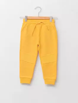 Базовые спортивные штаны-джоггеры для мальчика с эластичной резинкой на талии LCW baby, средний желтый