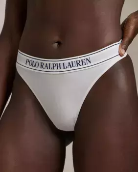 Базовые трусики с эластичной резинкой на талии Polo Ralph Lauren, белый