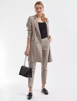 Базовые узкие брюки коричневые Kayra