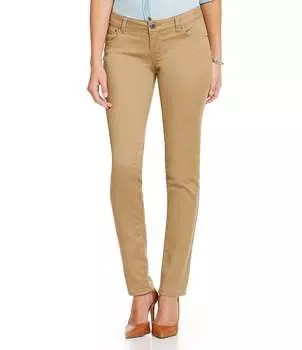 Базовые узкие брюки розового цвета со средней посадкой Celebrity Celebrity Pink, бежевый