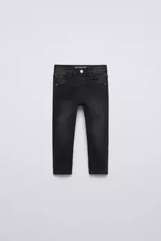 Базовые узкие джинсы ZARA, черный