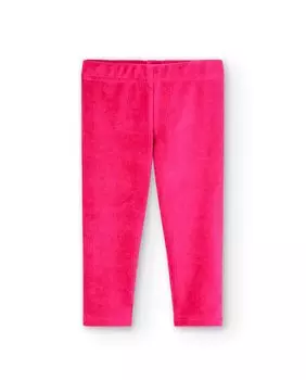 Базовые вельветовые леггинсы для девочек с эластичной резинкой на талии Boboli, розовый
