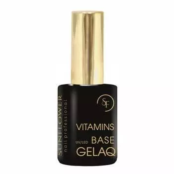 Базовые витамины - База - (бесцветный) - УФ-гибридный лак Gelaq, SUNFLOWER